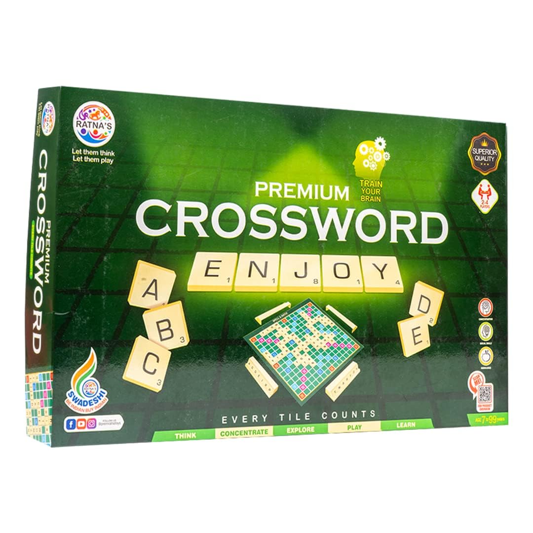 Ratna's Premium Crossword Game I  Educational Board Game for Kids
