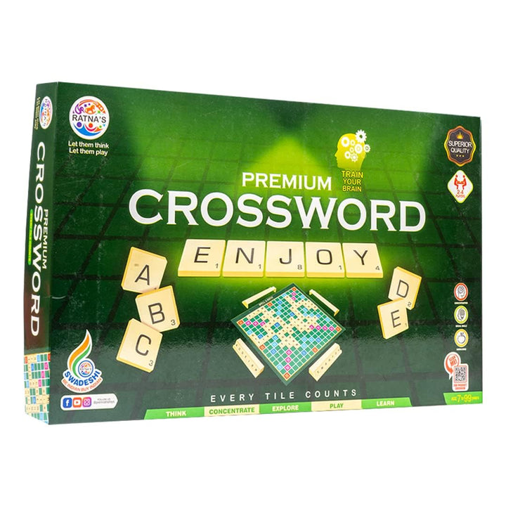 Ratna's Premium Crossword Game I  Educational Board Game for Kids