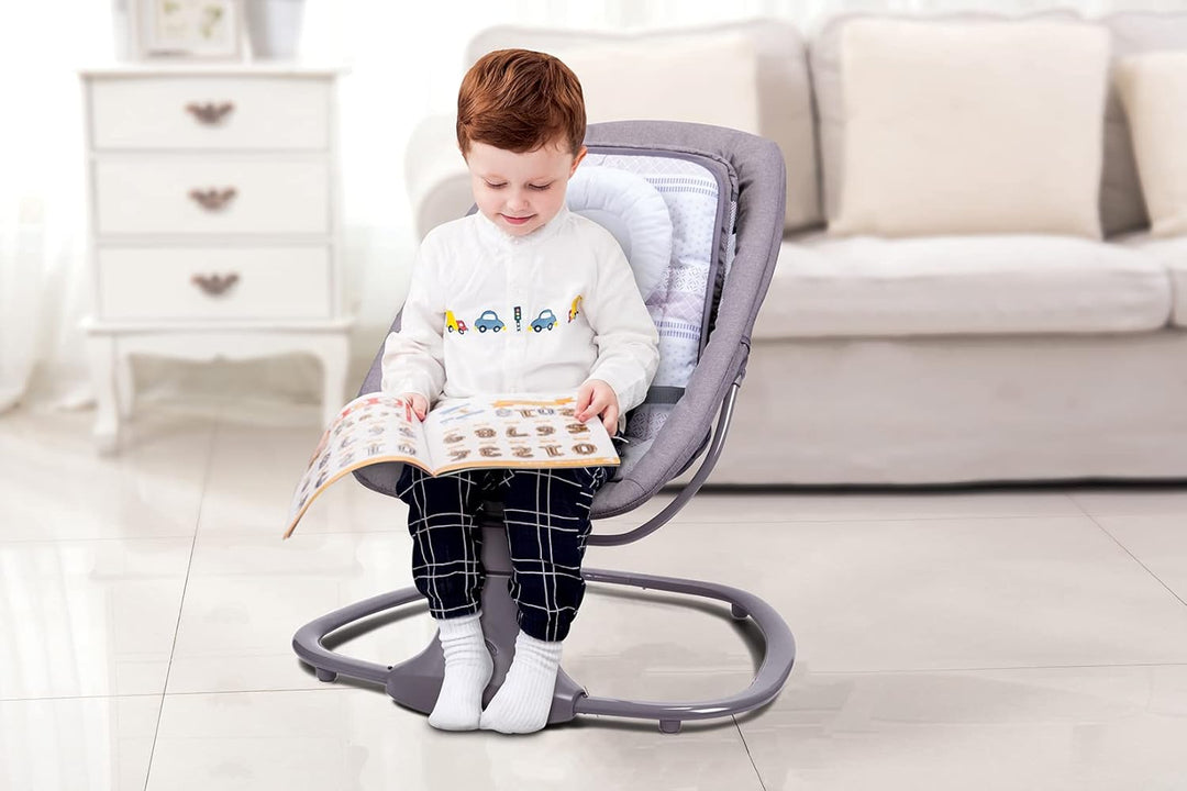 Mastela 3-in-1 Deluxe Multi-Functional Bassinet/Swing | 5 Ideal Angles Movements, 15 Melodies with Volume Control