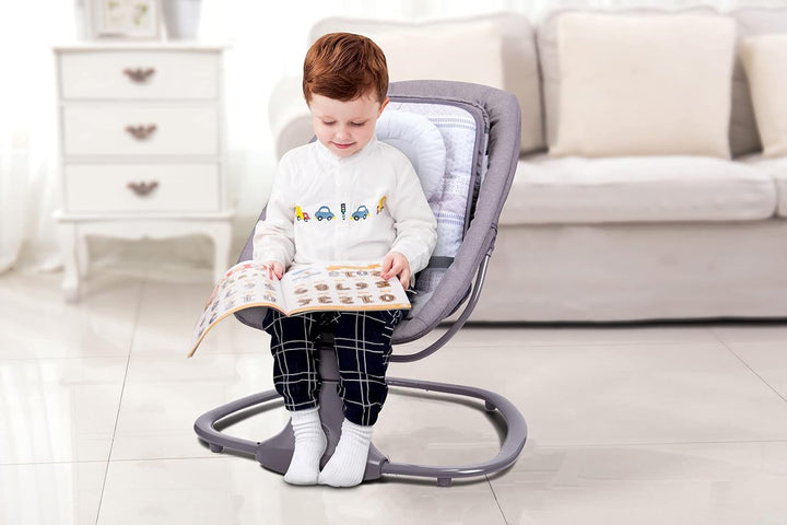 Mastela 3-in-1 Deluxe Multi-Functional Bassinet/Swing | 5 Ideal Angles Movements, 15 Melodies with Volume Control