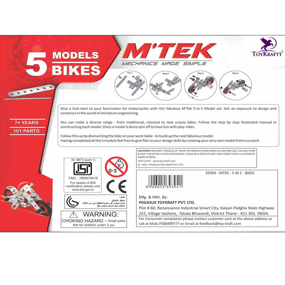 STEM Bike Construction Model Mechanic Set (95 Parts)