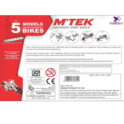 STEM Bike Construction Model Mechanic Set (95 Parts)