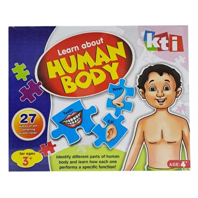 Human Body Parts Puzzle Board Learning Educational Games (27 Puzzles Pieces)