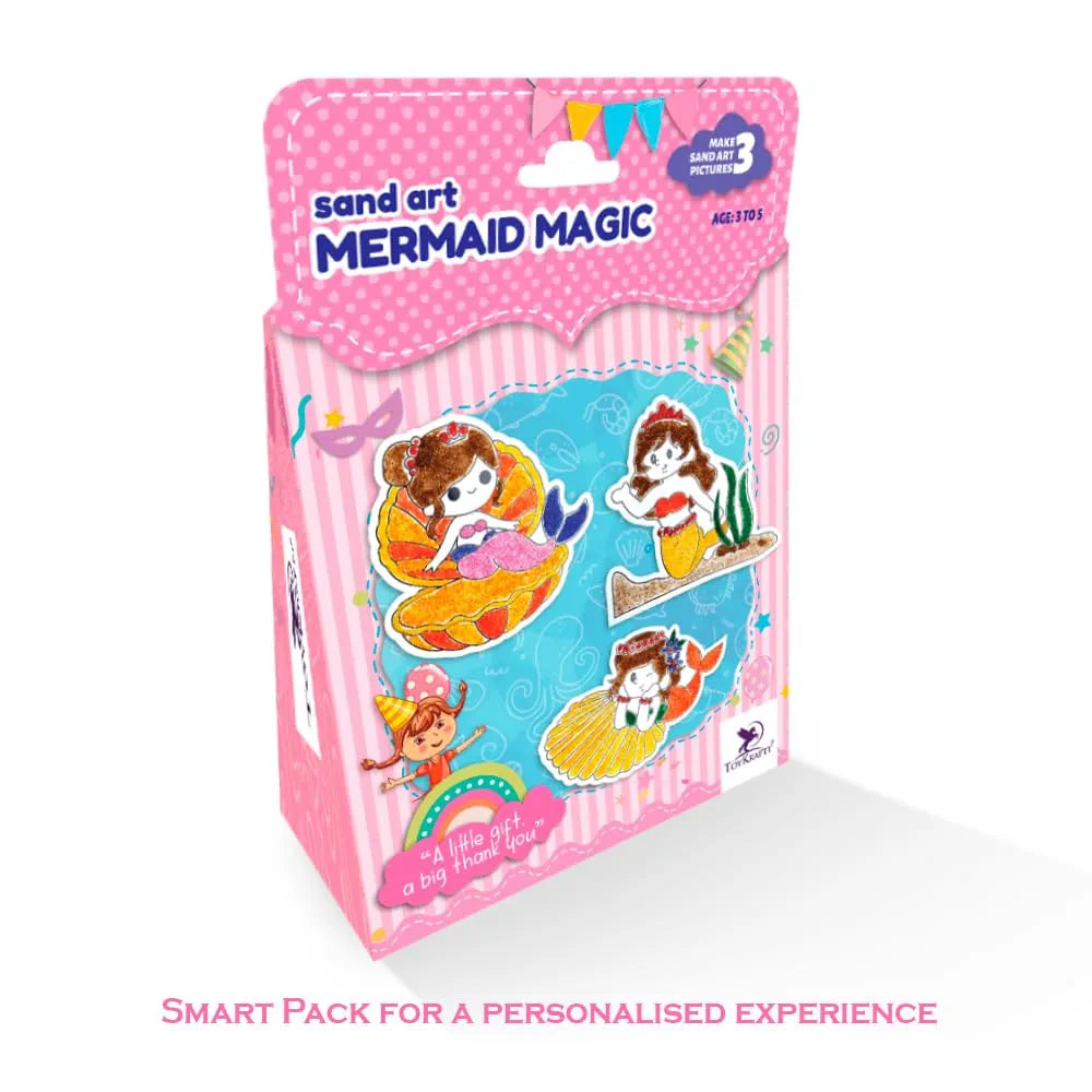 Toykraft Mermaid Magic | Sand Art DIY Kit | Creative Activity & Theme Party Return Gift