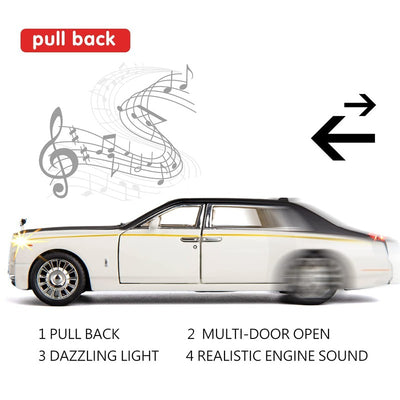 Rolls Royce Phantom Diecast Metal Car (1:32 Scale Model)