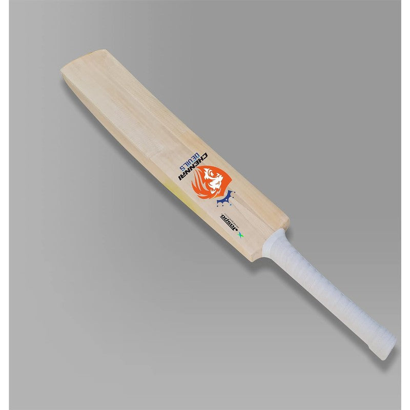 Jaspo Chennai Devils Club Craze Kashmir Willow Cricket Bat Short Handle (Wood) | Full Size (Grade 1) | 12+ Years