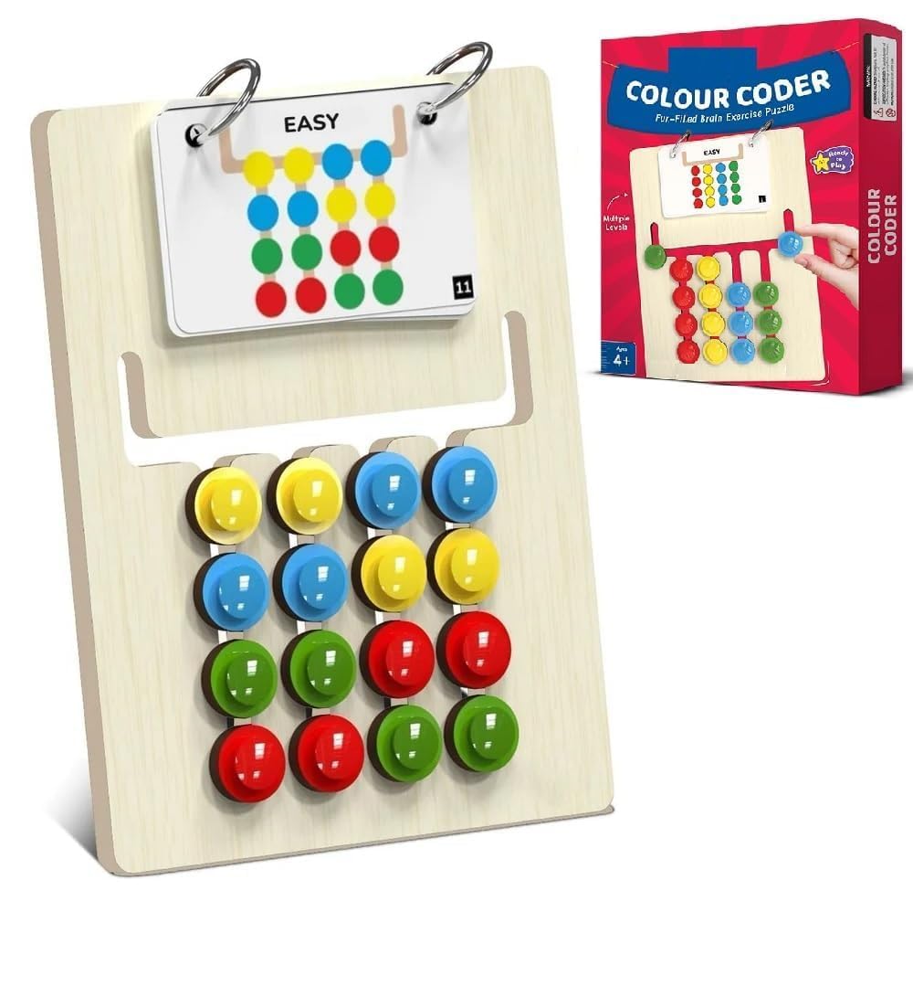 Little Sparks Colour Coder Puzzle Game - Sliding Color Match Brain Teaser (3-7 Years)