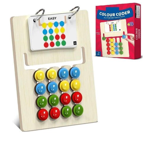 Little Sparks Colour Coder Puzzle Game - Sliding Color Match Brain Teaser (3-7 Years)