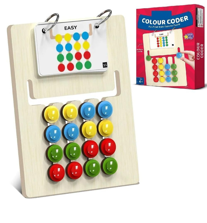 Little Sparks Colour Coder Puzzle Game - Sliding Color Match Brain Teaser (3-7 Years)