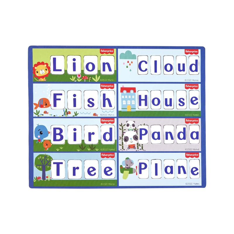 Fisher-Price Fisher Price Learn to Spell Puzzles - 60 Pieces, 3-4-5 Letter Spelling Puzzles for Kids (IC)