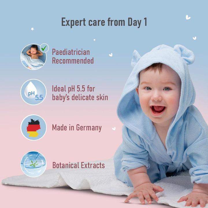 Sebamed Baby Face & Body Wash Foam | pH 5.5 |Ideal for face & body cleansing- 400 ml