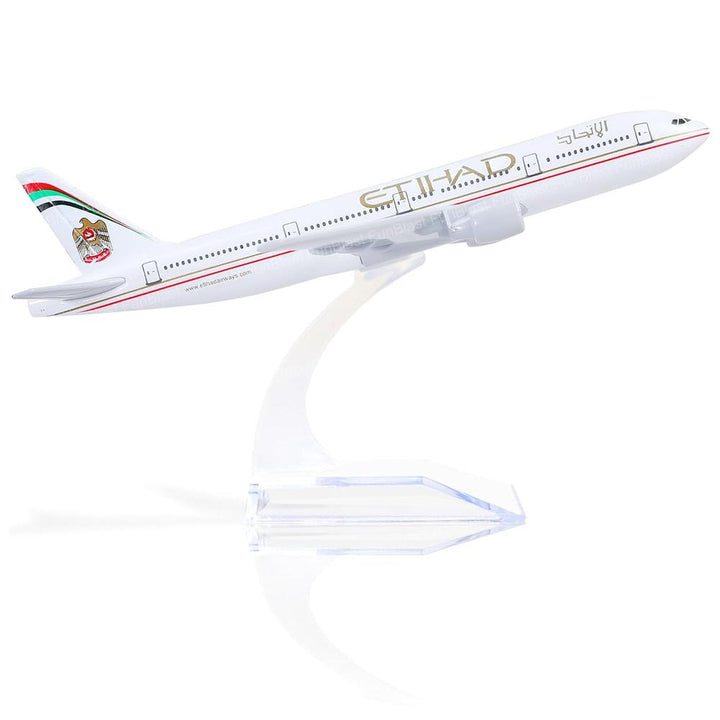 FunBlast B777 Etihad Diecast Aeroplane Model | Miniature Aircraft Display Collectible