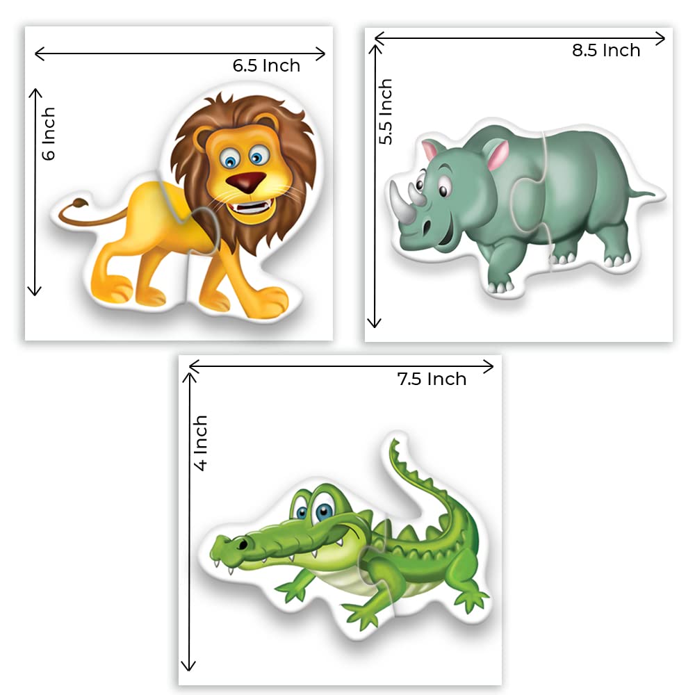 My First Jungle Animal Puzzles (12 pieces)