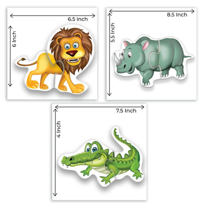 My First Jungle Animal Puzzles (12 pieces)