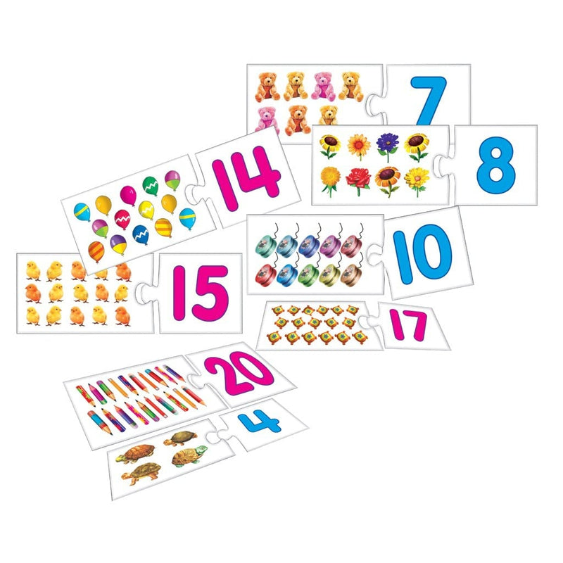 Number Fun 123 (20 Two Piece Matching Puzzles)