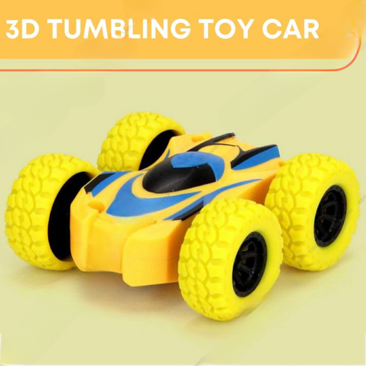 3D Tumbling Car Toy (Friction Powered Pull Back 360 Stunt Action)