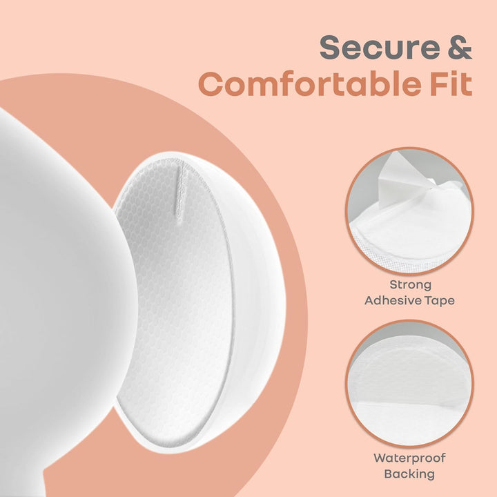 R for Rabbit Comfy Shield Breast Pads for Moms - 24 Hour Leak Protection - White