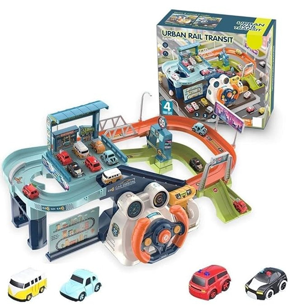 Car Race Tracks for Kids - Vehicle Puzzle Car Track Playsets for Toddlers