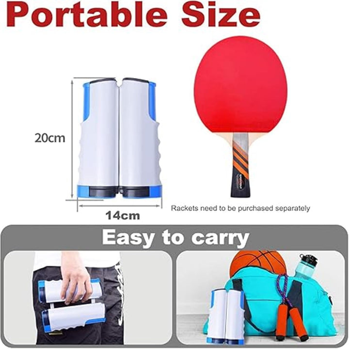 MUREN Adjustable Table Tennis Ping Pong Net | Portable Retractable Universal Clamp