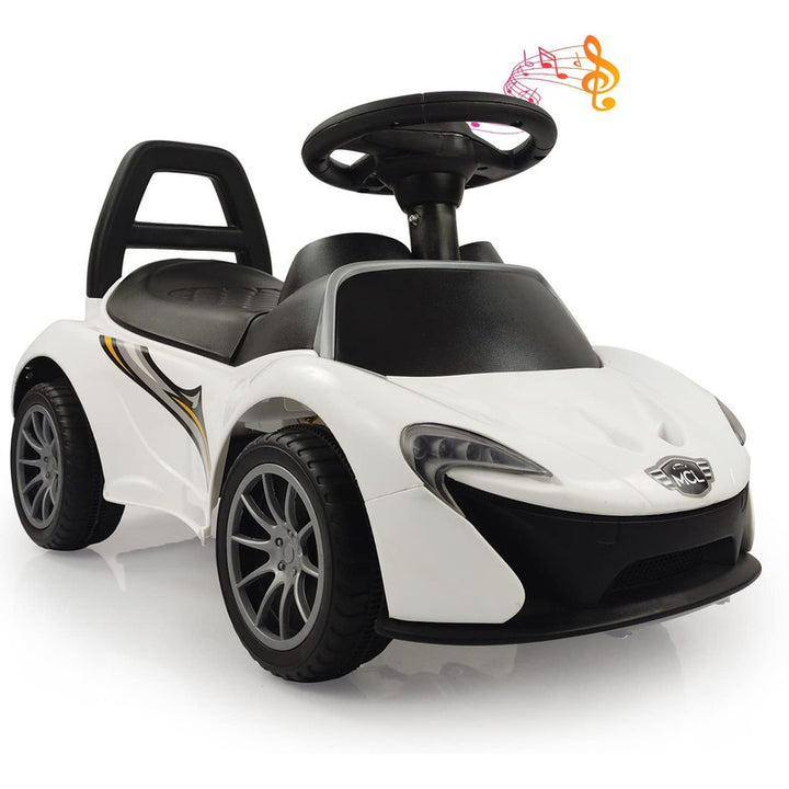 Non Battery Operated Ride On with Music and Lights | 1 to 4 years | McLaren Car (White) | COD not Available