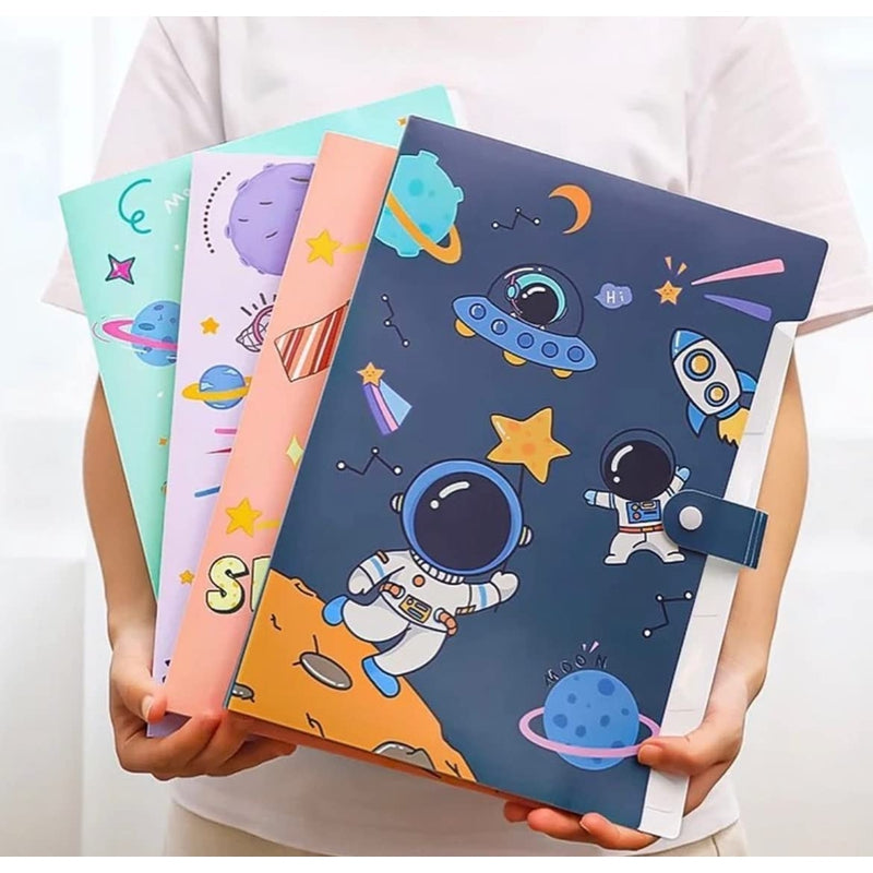 Space Theme Expanding File Folder - Assorted Colors