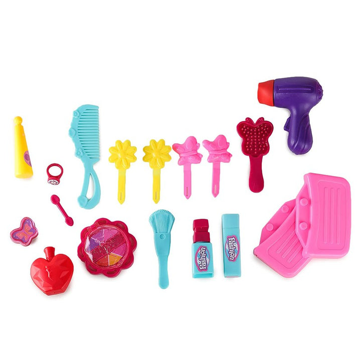 Pretend Play Beauty Salon Fashion Play Makeup kit and Cosmetic Toy Set