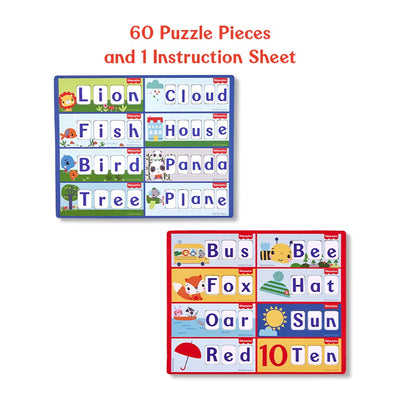 Fisher Price Fun with Alphabets Puzzles - 56 Pieces Alphabet Matching Puzzles for Kids (IC)