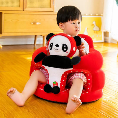 PANDA Shape Baby Soft Plush Cushion Baby Sofa Seat