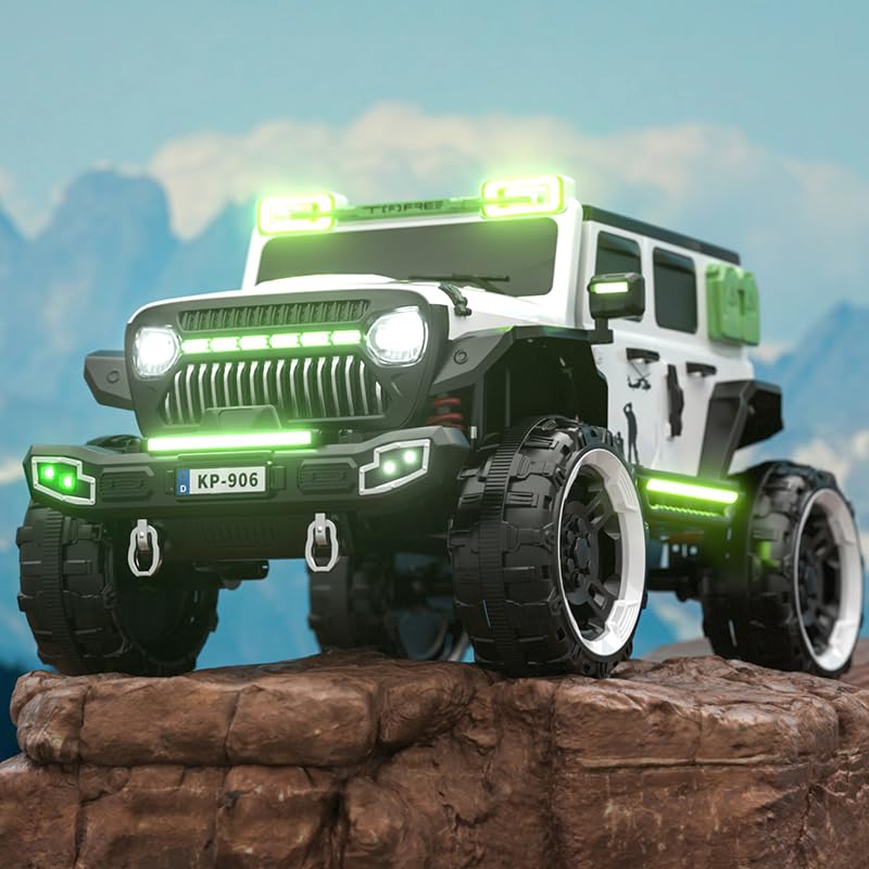 4X4 Safari Explorer Rechargeable Ride-On Jeep for Kids with Colorful Led Lights and Music | COD Not Available