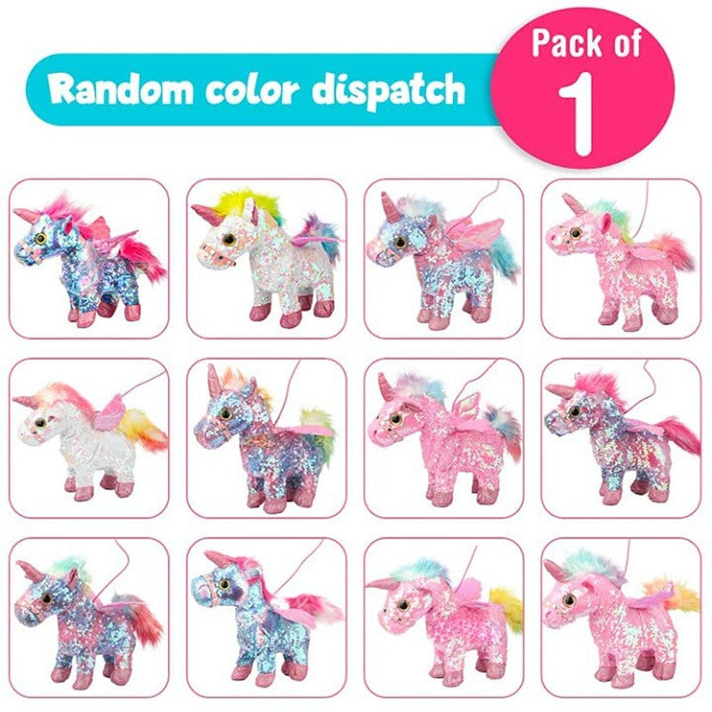 Electronic Soft Plush Reversible Sequin Unicorn Musical Toy