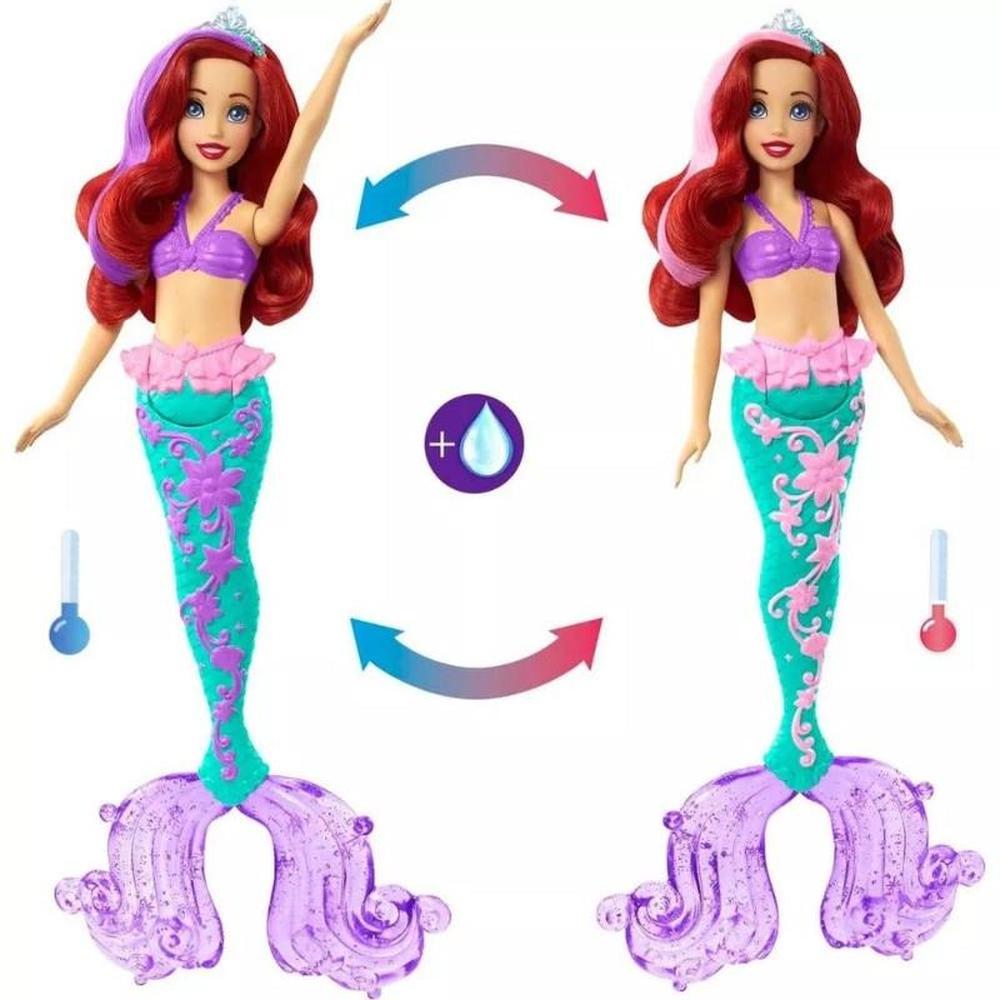 Original Princess Mermaid Doll with Colour Splash Ariel Licensed Disney  Toy (3-9 Years)