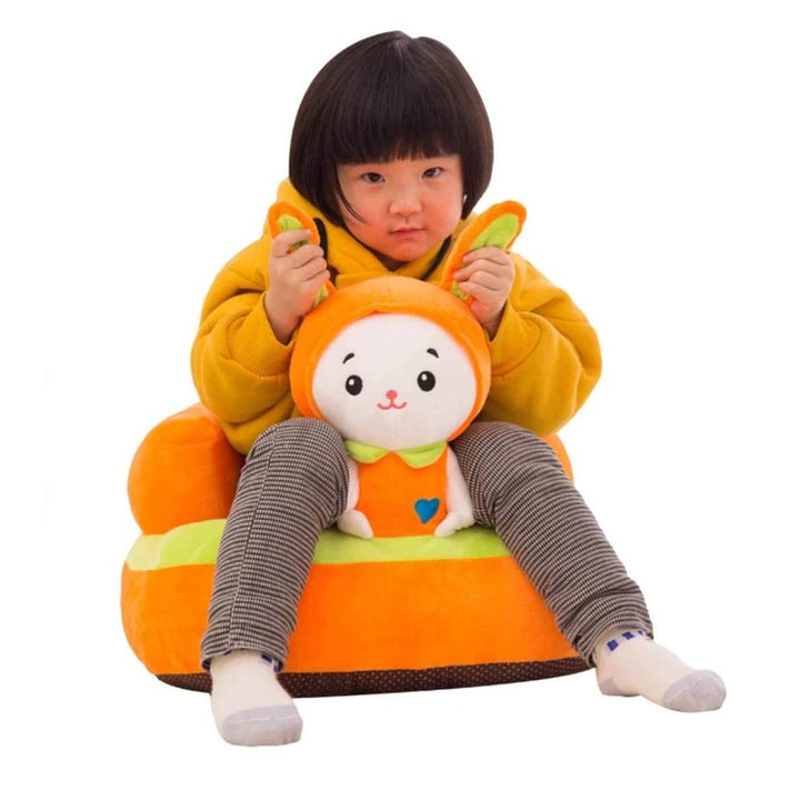 Rabbit Shape Baby Soft Plush Cushion Baby Sofa Seat OR Rocking Chair for Kids (Rabbit Sofa Char)