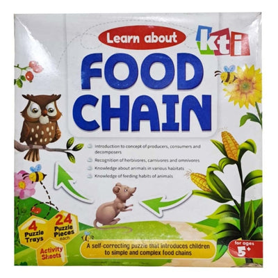 Learn About Food Chain (Learning and Education Game) - 24 Pieces