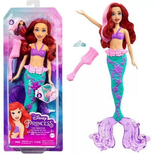 Original Princess Mermaid Doll with Colour Splash Ariel | Licensed Disney Toy (3-9 Years)