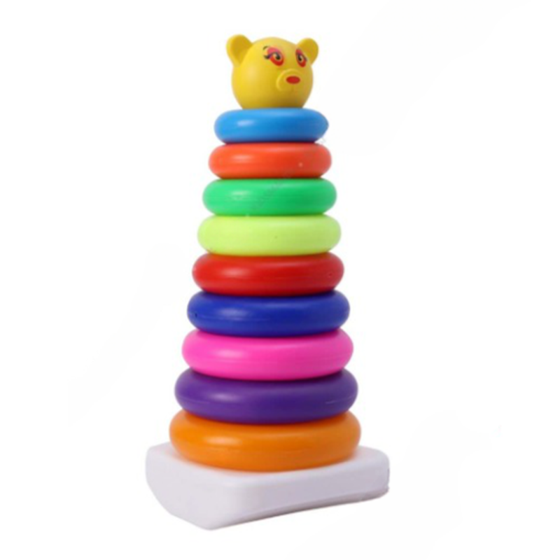Colorful Stacking Ring Toys (9 Pieces)