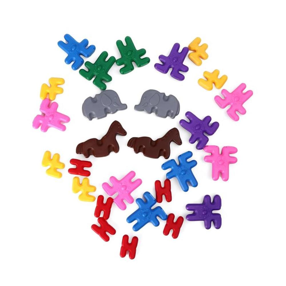 UATOYS Girnar Car Series Clown Mini Blocks Set - 58 Pieces (2-6 Years)