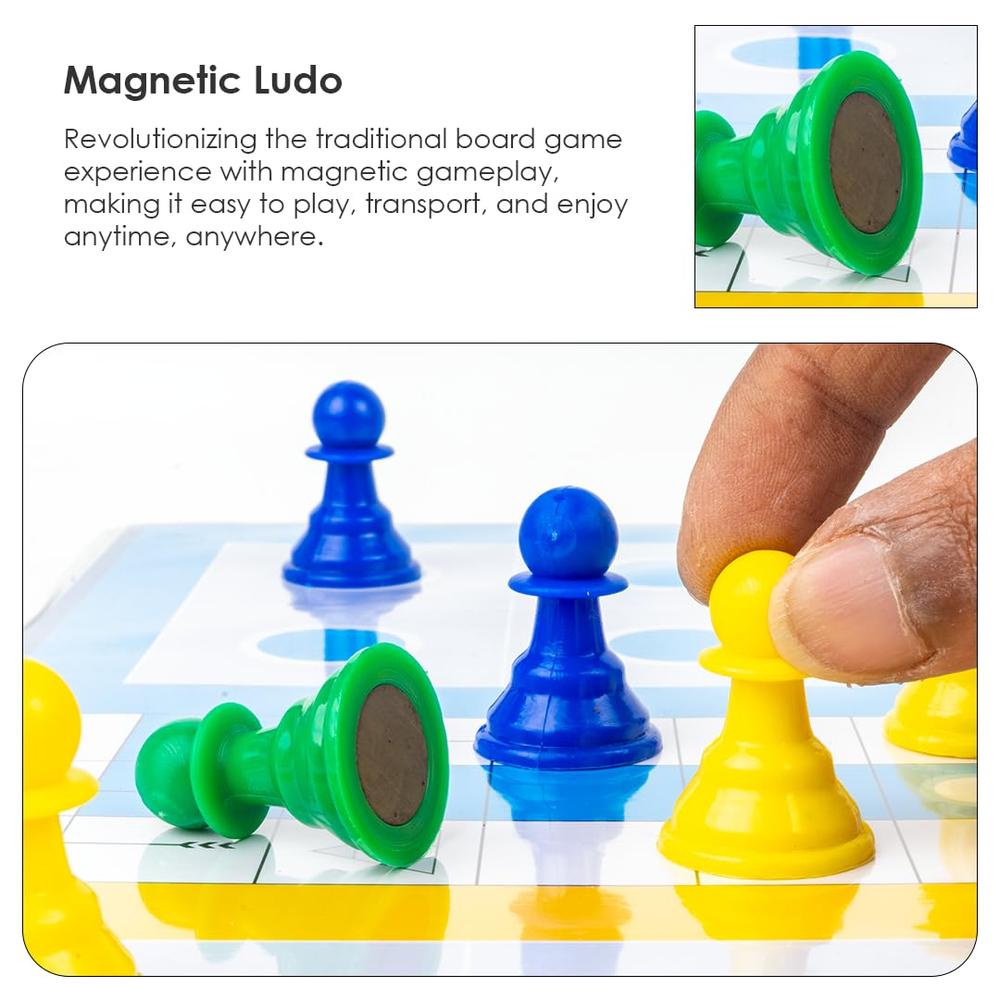 Ratna's Magnetic Snakes & Ladders with Ludo | 2-in-1 Board Game