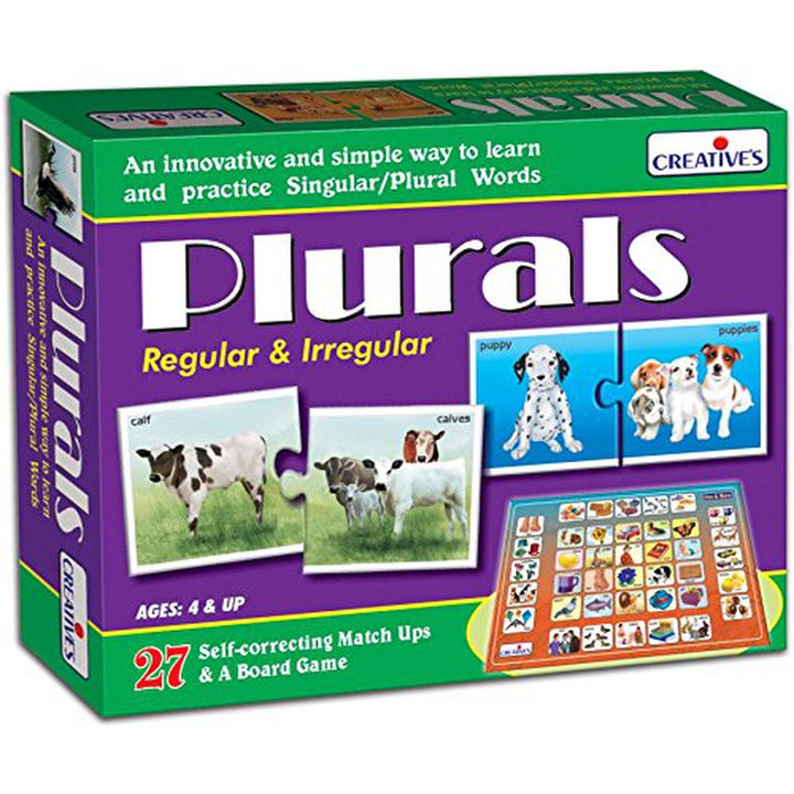 Kids Puzzles Combo - What Things are Made of & Plurals - (Regular and Irregular)