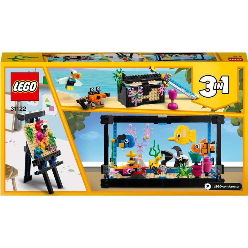 Lego 3 in 1 Fish Tank Building Blocks Set (352 Pieces)