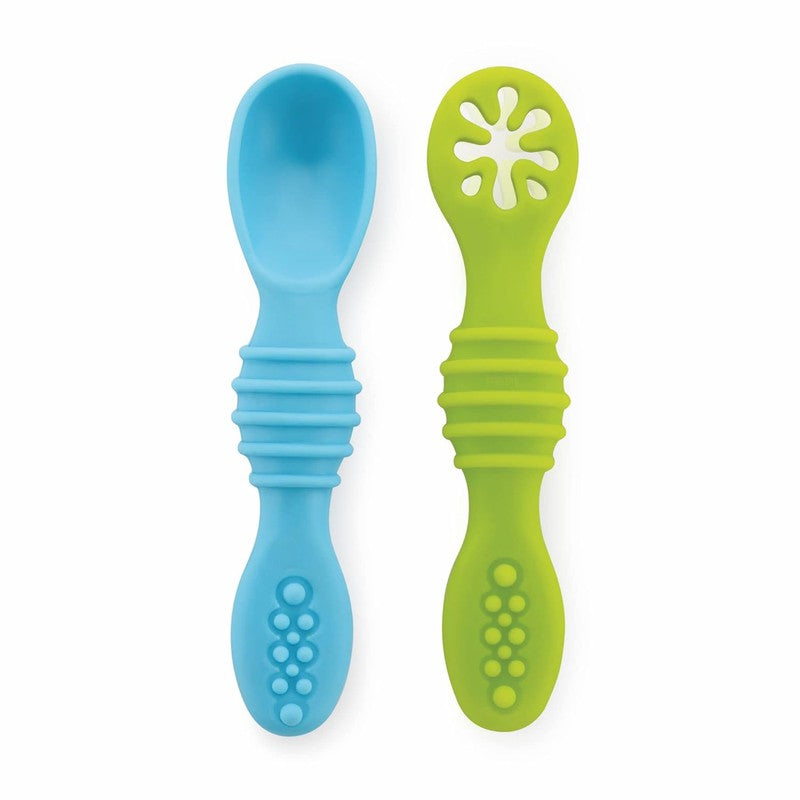 Silicone Spoon for Feeding Infant and Toddlers | Pack of 2 | Smushy