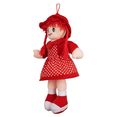 Rinky Doll Super Soft Washable Doll Soft Toy | Stuffed Soft Plush Toy Red - 45 Cm