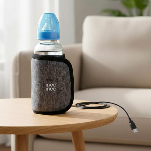 Mee Mee Portable Baby Bottle Warmer | Warms Baby Milk in 10 Minutes | USB Rechargeable Bottle Warmer for Travel