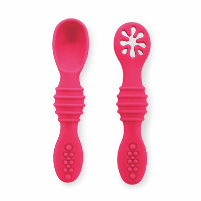 Silicone Spoon for Feeding Infant and Toddlers | Pack of 2 | Smushy