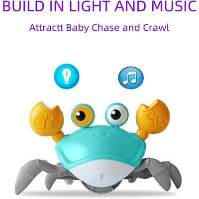 Electric Walking Sensor Crab Crawling Interactive Development Walking Toy