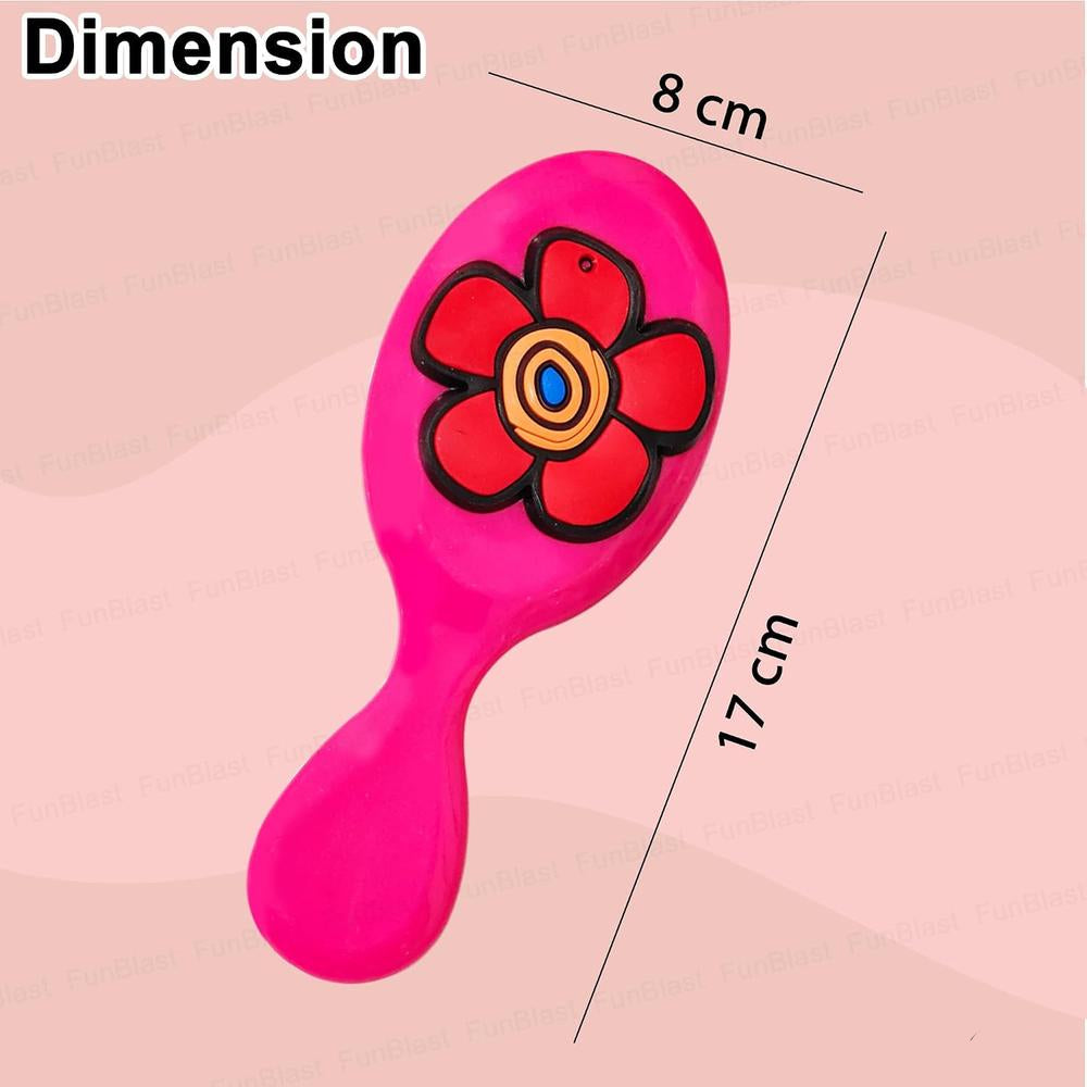 FunBlast Hair Comb & Brush Set for Girls | Cute Cartoon Kawaii Hair Brush Set | 2 Pieces | Assorted Colours