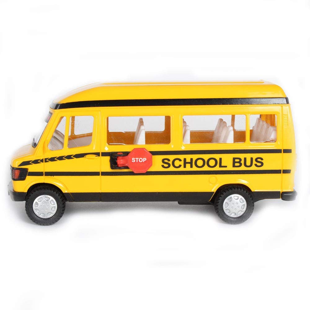 TMP School Bus Pull Back Toy