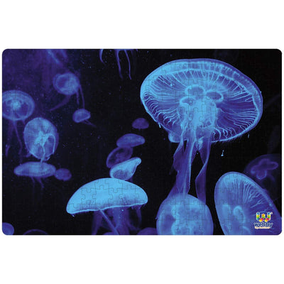 Illuminated Jellyfishes Jigsaw Puzzle, 252 pieces