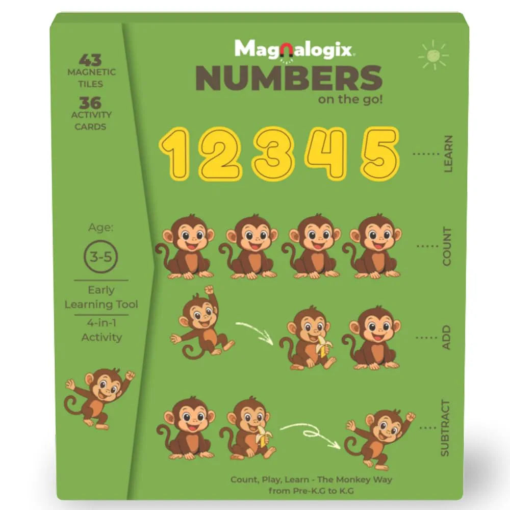 Toykraft Magnetic Numbers On The Go | Counting, Addition & Subtraction Learning Game