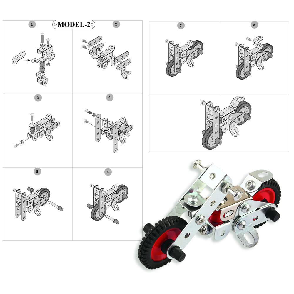 STEM Bike Construction Model Mechanic Set (95 Parts)