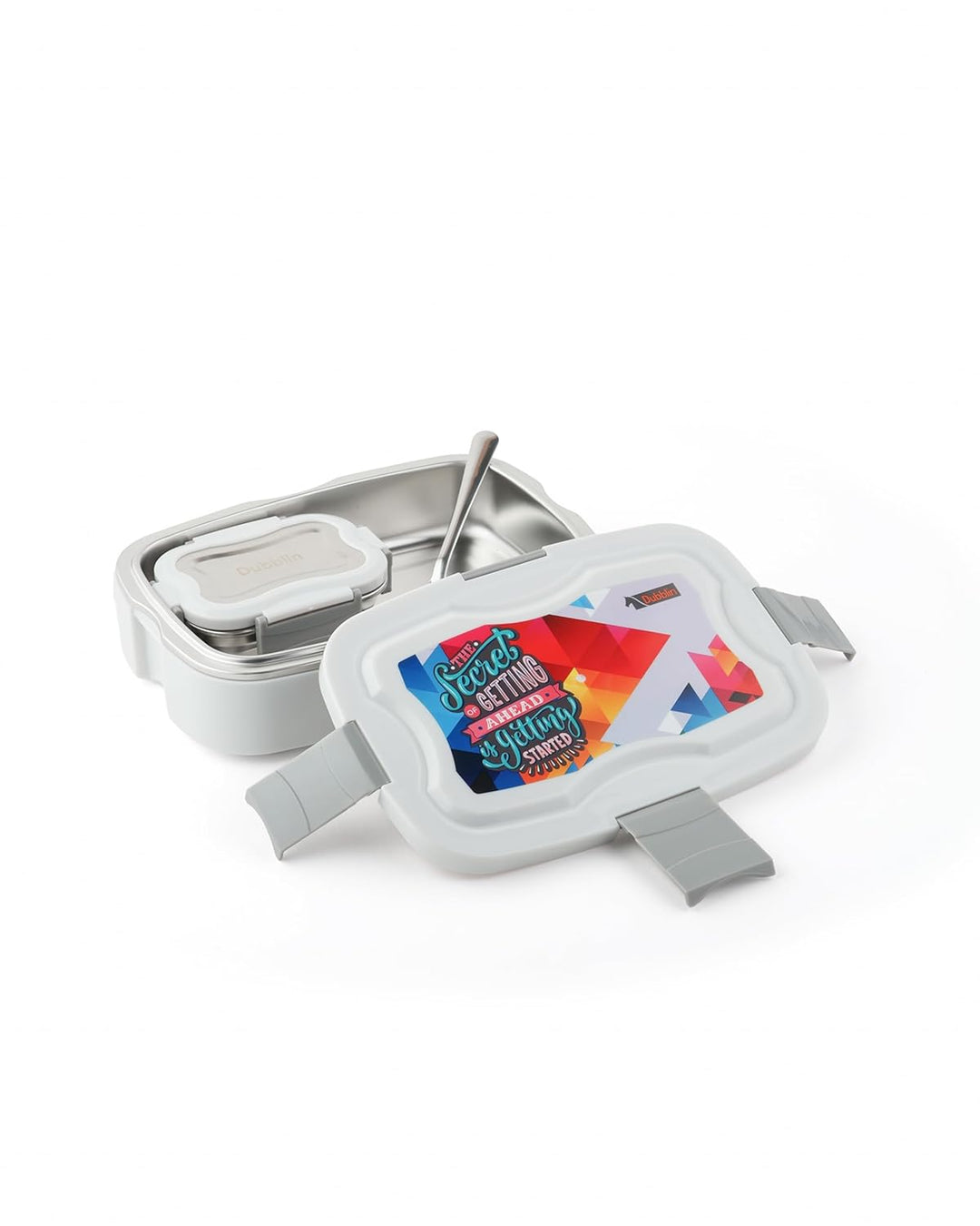 Dubblin Harry Insulated Lunch Box with Steel Container - 850ml | Grey